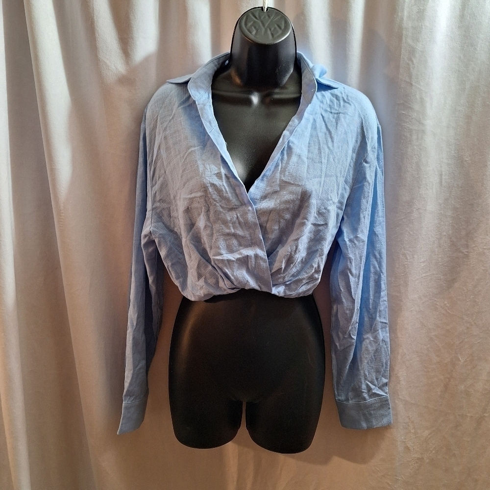 Sky moon blouse medium
